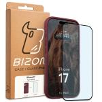 Kit protectie 2 in 1 BizonMobile, Carcasa Bizon Tur si Folie sticla securizata Bizon Glass Edge, compatibil cu iPhone 17, Dark Purple 11 - lerato.ro