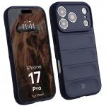 Kit protectie 2 in 1 BizonMobile, Carcasa Bizon Tur si Folie sticla securizata Bizon Glass Edge, compatibil cu iPhone 17 Pro, Dark Blue 4 - lerato.ro