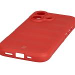 Kit protectie 2 in 1 BizonMobile, Carcasa Bizon Tur si Folie sticla securizata Bizon Glass Edge, compatibil cu iPhone 17, Rosu 5 - lerato.ro