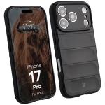 Kit protectie 2 in 1 BizonMobile, Carcasa Bizon Tur si Folie sticla securizata Bizon Glass Edge, compatibil cu iPhone 17 Pro, Negru 4 - lerato.ro