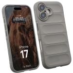 Kit protectie 2 in 1 BizonMobile, Carcasa Bizon Tur si Folie sticla securizata Bizon Glass Edge, compatibil cu iPhone 17, Light Grey 4 - lerato.ro