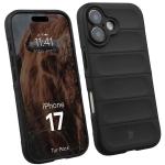 Kit protectie 2 in 1 BizonMobile, Carcasa Bizon Tur si Folie sticla securizata Bizon Glass Edge, compatibil cu iPhone 17, Negru 4 - lerato.ro