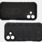 Kit protectie 2 in 1 BizonMobile, Carcasa Bizon Tur si Folie sticla securizata Bizon Glass Edge, compatibil cu iPhone 17, Negru 8 - lerato.ro