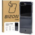 Carcasa Bizon Salpa compatibila cu Samsung Galaxy Z Flip 6 / 7 FE, Transparent 3 - lerato.ro