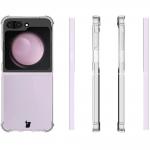 Carcasa Bizon Salpa compatibila cu Samsung Galaxy Z Flip 6 / 7 FE, Transparent 5 - lerato.ro