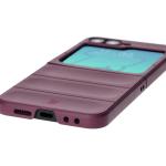 Carcasa Bizon Tur compatibila cu Samsung Galaxy Z Flip 6 / 7 FE, Dark Purple 4 - lerato.ro