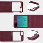 Carcasa Bizon Tur compatibila cu Samsung Galaxy Z Flip 6 / 7 FE, Dark Purple 10 - lerato.ro