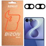 Set de 2 protectii camera foto Bizon Glass Lens compatibila cu Samsung Galaxy Z Flip 8, Negru 3 - lerato.ro