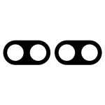 Set de 2 protectii camera foto Bizon Glass Lens compatibila cu Samsung Galaxy Z Flip 8, Negru 4 - lerato.ro