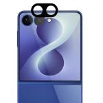 Set de 2 protectii camera foto Bizon Glass Lens compatibila cu Samsung Galaxy Z Flip 8, Negru 6 - lerato.ro