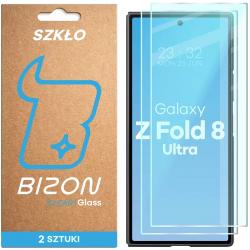 Set 2 folii sticla securizata Bizon Glass Clear Duo compatibile cu Samsung Galaxy Z Fold 8 Ultra, Transparent