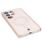 Carcasa Bizon SparklO cu MagSafe compatibila cu Samsung Galaxy S25 Ultra, Glitter Orange 4 - lerato.ro