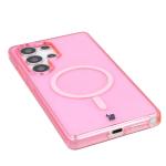 Carcasa Bizon SparklO cu MagSafe compatibila cu Samsung Galaxy S25 Ultra, Glitter Pink 4 - lerato.ro