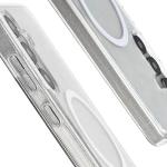 Carcasa Bizon SparklO cu MagSafe compatibila cu Samsung Galaxy S25 / S24, Glitter Clear 5 - lerato.ro