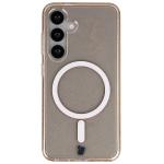 Carcasa Bizon SparklO cu MagSafe compatibila cu Samsung Galaxy S25 / S24, Glitter Orange 2 - lerato.ro