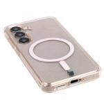 Carcasa Bizon SparklO cu MagSafe compatibila cu Samsung Galaxy S25 / S24, Glitter Orange 4 - lerato.ro
