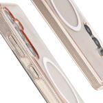 Carcasa Bizon SparklO cu MagSafe compatibila cu Samsung Galaxy S25 / S24, Glitter Orange 5 - lerato.ro