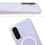 Carcasa Bizon SparklO cu MagSafe compatibila cu Samsung Galaxy A36 5G / A56 5G, Glitter Clear 6 - lerato.ro