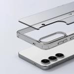 Carcasa Bizon Halo compatibila cu Samsung Galaxy S25, Transparent / Negru 3 - lerato.ro
