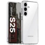 Carcasa Bizon Halo compatibila cu Samsung Galaxy S25, Transparent 3 - lerato.ro