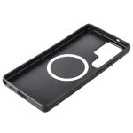 Carcasa Bizon CarbO cu MagSafe si Wrist Strap compatibila cu Samsung Galaxy S25 Ultra, Negru 6 - lerato.ro