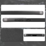 Carcasa Bizon CarbO cu MagSafe si Wrist Strap compatibila cu Samsung Galaxy S25 Plus, Negru 5 - lerato.ro