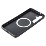 Carcasa Bizon CarbO cu MagSafe si Wrist Strap compatibila cu Samsung Galaxy S25 Plus, Negru 6 - lerato.ro