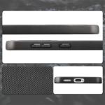 Carcasa Bizon CarbO cu MagSafe si Wrist Strap compatibila cu Samsung Galaxy S25, Negru 5 - lerato.ro