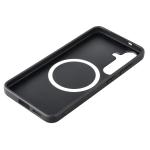 Carcasa Bizon CarbO cu MagSafe si Wrist Strap compatibila cu Samsung Galaxy S25, Negru 6 - lerato.ro