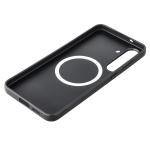 Carcasa Bizon CarbO cu MagSafe si Wrist Strap compatibila cu Samsung Galaxy S25 FE, Negru 6 - lerato.ro