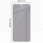 Folie sticla hibird Bizon Hybrid Shadow Privacy compatibila cu Samsung Galaxy A27 5G, Negru 3 - lerato.ro