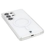 Carcasa Bizon SparklO cu MagSafe compatibila cu Samsung Galaxy S25 Ultra, Glitter Clear 4 - lerato.ro
