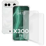 Kit protectie 3 in 1 BizonMobile Clear Pack, Carcasa Bizon Salpa si 2 folii sticla Bizon Glass Clear, compatibil cu Vivo X300 FE, Transparent 2 - lerato.ro
