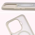 Carcasa Bizon MatteO cu MagSafe compatibila cu Xiaomi 17T Pro, Bej 5 - lerato.ro