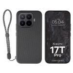 Carcasa Bizon CarbO cu MagSafe si Wrist Strap compatibila cu Xiaomi 17T Pro, Negru 3 - lerato.ro