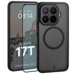 Kit protectie 2 in 1 BizonMobile, Carcasa Bizon MatteO si Folie sticla securizata Bizon Glass Edge, compatibil cu Xiaomi 17T, Negru 2 - lerato.ro