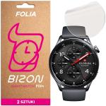Set 2 folii protectie Bizon Watch Film Matte Duo compatibile cu Xiaomi Watch S5, Transparent 2 - lerato.ro