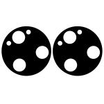 Set 2 folii sticla camera foto Bizon Glass Silk Lens compatibile cu Xiaomi Poco F7 Ultra, Negru 3 - lerato.ro