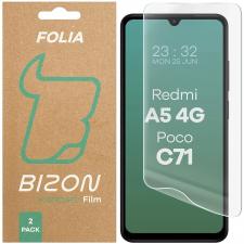 Folii protectie telefoane Xiaomi, Set 2 folii protectie Bizon Glass Hydrogel compatibile cu Xiaomi Redmi A5 4G / POCO C71 4G, Transparent, lerato.ro
