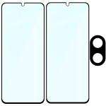 Set protectie 3in1 Bizon Glass Edge Pack, 2 folii sticla ecran + 1 folie sticla camera foto, compatibil cu Xiaomi Redmi A5 4G / POCO C71 4G, Negru 7 - lerato.ro