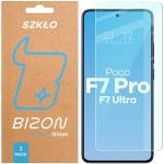 Set 2 folii sticla securizata Bizon Glass Clear Duo compatibile cu Xiaomi Poco F7 Pro / F7 Ultra, Transparent 2 - lerato.ro