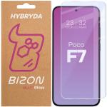 Folie sticla hibrid Bizon Hybrid Mule compatibila cu Xiaomi Poco F7, Transparent 2 - lerato.ro
