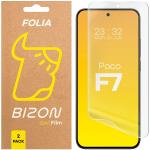 Set 2 folii protectie Bizon Glass Film Sun Duo compatibile cu Xiaomi Poco F7, Transparent 2 - lerato.ro