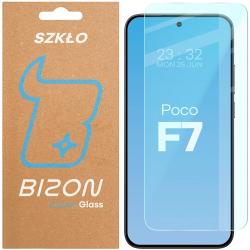 Folie sticla securizata Bizon Glass Clear 2 compatibila cu Xiaomi Poco F7, Transparent