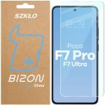 Folie sticla securizata Bizon Glass Clear 2 compatibila cu Xiaomi Poco F7 Pro / F7 Ultra, Transparent 2 - lerato.ro