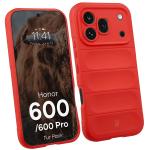 Kit protectie 2 in 1 BizonMobile, Carcasa Bizon Tur si Folie sticla securizata Bizon Glass Edge, compatibil cu Honor 600 5G / 600 Pro 5G, Rosu 4 - lerato.ro
