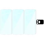 Set protectie 4in1 Bizon Glass Clear Pack, 3 folii sticla ecran + 1 folie sticla camera foto, compatibil cu Honor 600 5G, Transparent 7 - lerato.ro