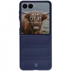 Carcasa Bizon Tur compatibila cu Samsung Galaxy Z Flip 8, Dark Blue