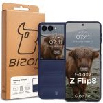 Carcasa Bizon Tur compatibila cu Samsung Galaxy Z Flip 8, Dark Blue 9 - lerato.ro