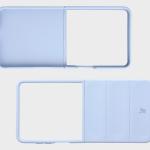 Carcasa Bizon Tur compatibila cu Samsung Galaxy Z Flip 8, Light Blue 7 - lerato.ro
